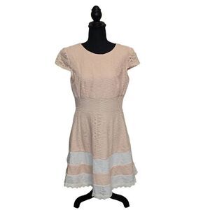 Teeze Me Lace Tea Length Midi Dress